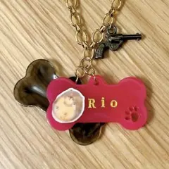 犬上リオ　Rio 推し活　名入れ　キーホルダー
