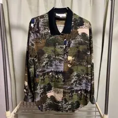 MODE UNION 風景画プリント 長袖シャツ　82サイズ
