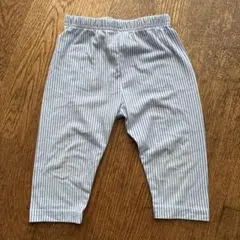 古着　青と白のストライプ ハーフパンツ　100