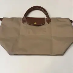 【LONGCHAMP】ルプリアージュ トートバッグ　ナイロン ベージュ　Mのサムネイル