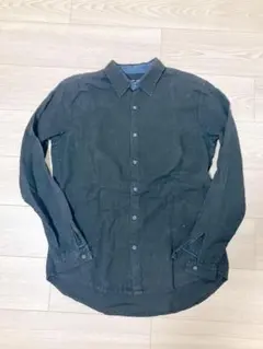 FRANK LEDERフランクリーダーリネンシャツ ブラックSのサムネイル