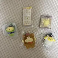 サンリオキャラクター カプセルトイ　ポムポムプリン5つセット