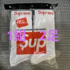 【新品未使用】Supreme Hanesクルーソックス 1足