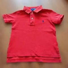 POLO RALPH LAUREN 　赤 半袖ポロシャツ 2T　90cm相当