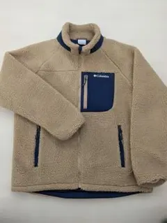 Columbia フリースジャケット XL ベージュ/ネイビー コロンビア
