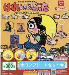 はれときどきぶた　ぷっくりめじるしアクセサリー　ガシャポン　全5種　コンプリート