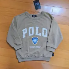 新品タグ付き POLO スウェットトレーナー 110 ベージュ ポロ
