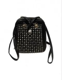 早いもの勝ちPHILIPP PLEIN クロコ型押し スカル スタッズ リュック