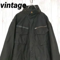 ビンテージ M-65 フィールドジャケット ミリタリー 黒 ブラック 2XL