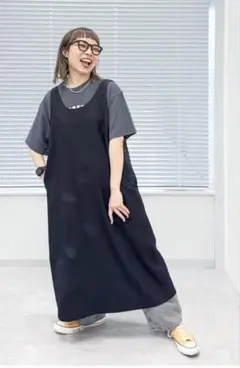 グローバルワーク　バヤココラボ　ジレワンピース