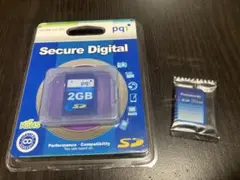 ＳＤカード２枚　２GB ２５６ＭＢ