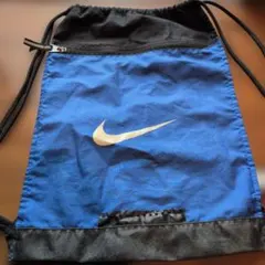 大容量NIKE ナイキ ナップサック ジムサック ブルー 巾着バッグ