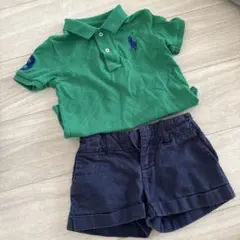 【ラルフローレン、美品、格安】ポロシャツ・ショートパンツセット 送料込み