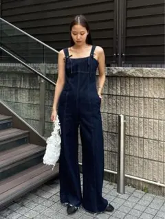 moussy CORSET STRAP DENIM ジャンプスーツ