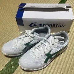 【運動靴・上履き】ムーンスター スニーカー　グリーン26E