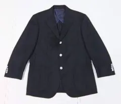 LANVIN ランバン 銀ボタン 秋冬 テーラードジャケット 紺 46 ブレザー