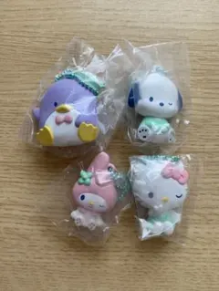 サンリオ ぺたんこマスコット キティちゃん ポチャッコ　タキシードサム　マイメロ