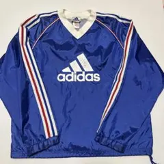 adidas 青 長袖 ピステ ウィンドブレーカー　ゲーミングシャツ