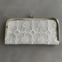 ハンドメイド がま口 長財布 ミナペルホネン　薄財布のサムネイル