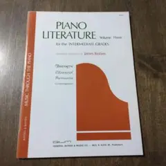 Piano Literature Volume Three