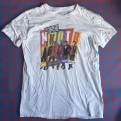 ニューキッズオンザブロック 白 バンT ツアー Tシャツ Lサイズ　US古着