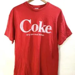US古着Tシャツ / Coca-Cola / レッド / レトロ ロゴ Lのサムネイル