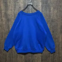 塩*ウ様 90s USA製 Hanes ヘインズ 無地 スウェット ブルー 青