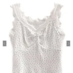 レース花柄リブキャミソール GRL ze888