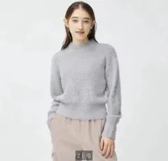 シャイニークルーネックセーター