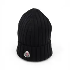 モンクレール BERRETTO TRICOT ニットキャップ ウール ブラック