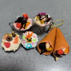 ミニチュアスイーツセット カラフルデザート