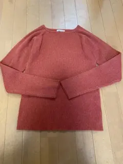 FREAK'S STORE オレンジ リブ編み ニット Fサイズ