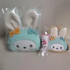 ポチャッコ　シークレットポーチチャーム.ミラーキーホルダー.ワントーンマスコット