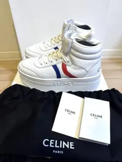 【新品未使用】CELINE ハイカットスニーカー プラットフォーム 厚底❤︎37 2025年最新】celine スニーカー 厚底の人気アイテム - メルカリ