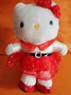 ハローキティ ぬいぐるみ 赤いドレス