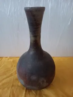 陶器 花瓶 徳利型 焼締風 - メルカリ