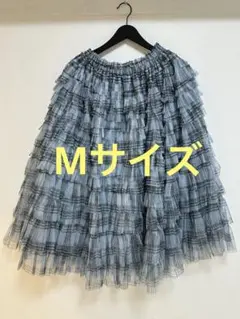 sheller シェリエCheck Pleats Ruffle Skirt - メルカリ
