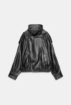 2025年最新】zara フェイクレザージャケット レディースの人気アイテム