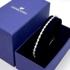 美品✨スワロフスキー テニスブレスレット シルバー クリスタル