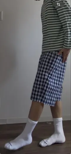 00s〜 baggy navy check shortsのサムネイル