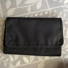 無印良品　母子手帳ケース・大　ブラック約２４×１７ｃｍ