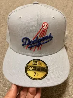 Dodgers 59FIFTY グレーキャップ 7 1/2