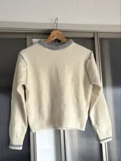 ユニクロ JW ANDERSON アイボリーセーター コラボ ニット 毛100%