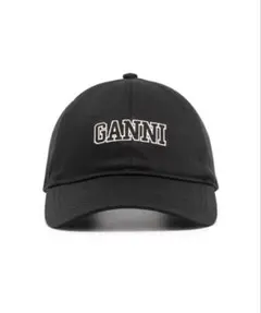 GANNI ブラック ベースボールキャップのサムネイル