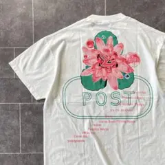 Björk Post flower S/S 両面 プリント Tシャツ 白L