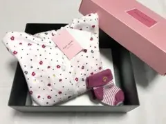 【新品タグ付】kate spade kids リバーシブルパーカー、靴下セット