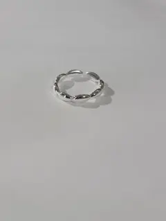 シルバー ツイスト リング シンプル