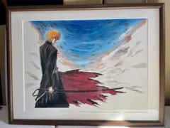 【超希少品】BLEACH　複製原画　ジャンプフェスタ　2009 BLEACH 原画展 額装高精細複製原画 黒崎一護