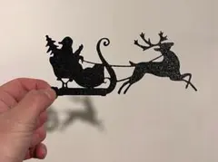 サンタとトナカイ　ウォールアート