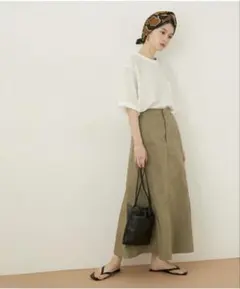 ADAM ET ROPE' FE ジョーゼットチュニックTeeブラウス